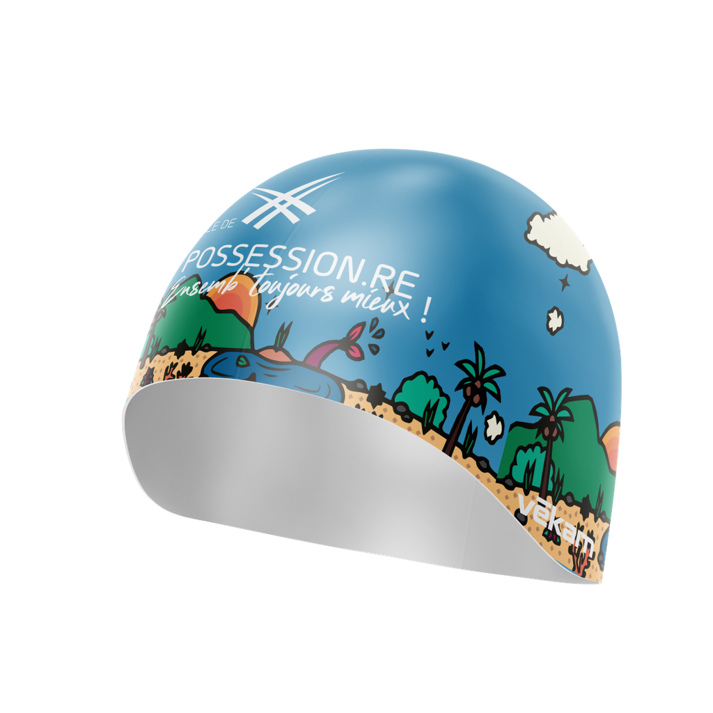 MAIRIE DE LA POSSESSION  Bonnet De Bain Silicone - Bleu