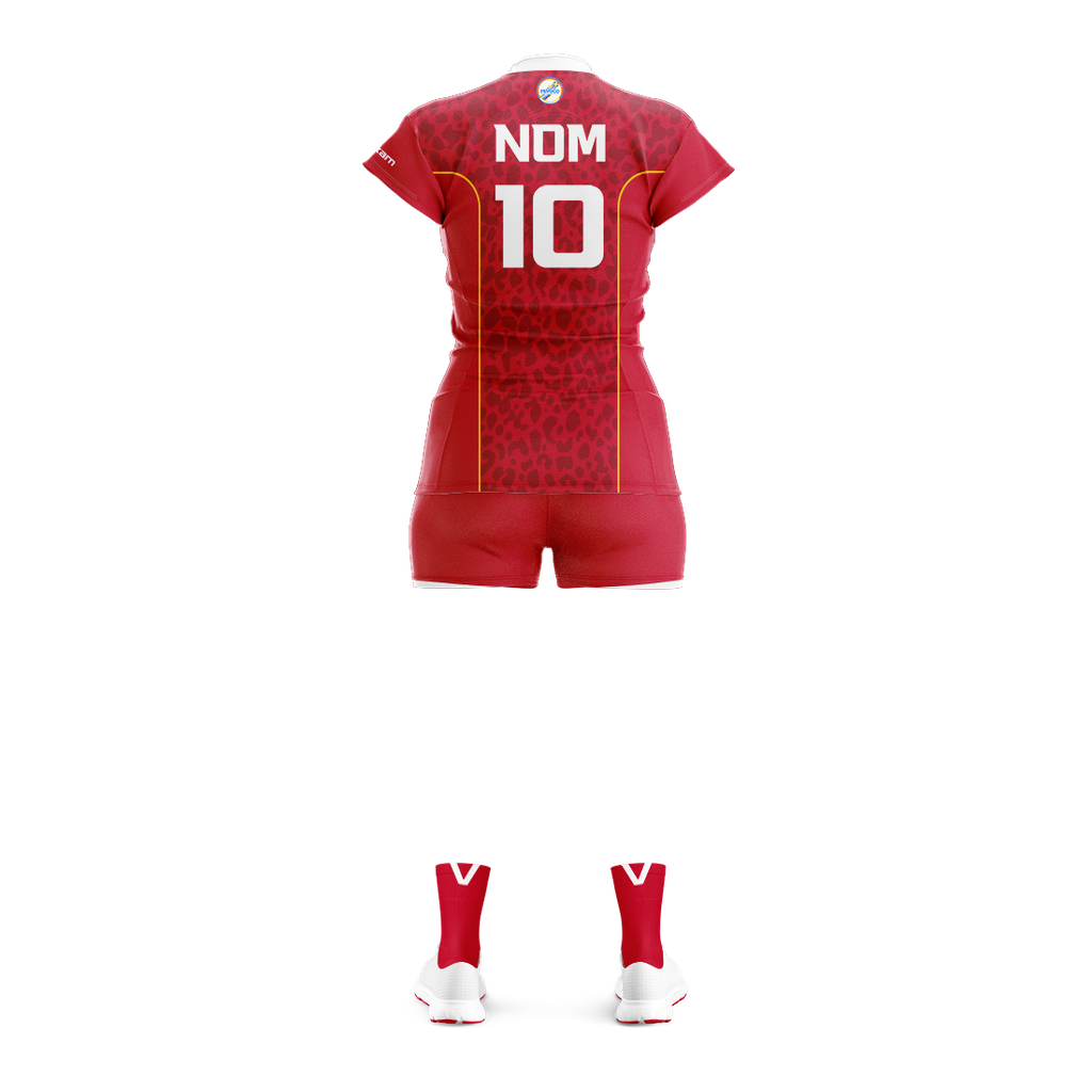 FEDERATION DE VOLLEYBALL DU CONGO Kit de match F - Rouge