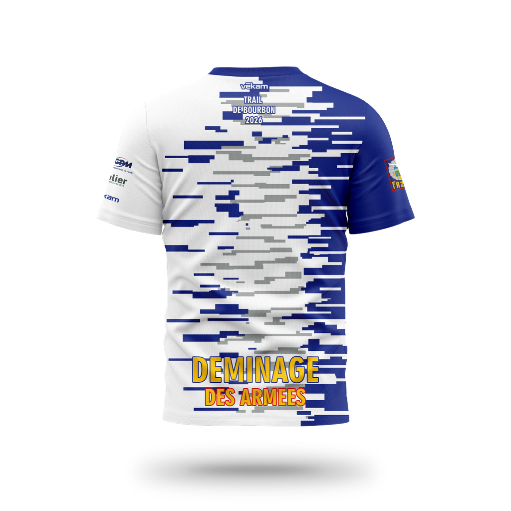 TEAM NEDEX T-shirt H Trail BOURBON - Bleu