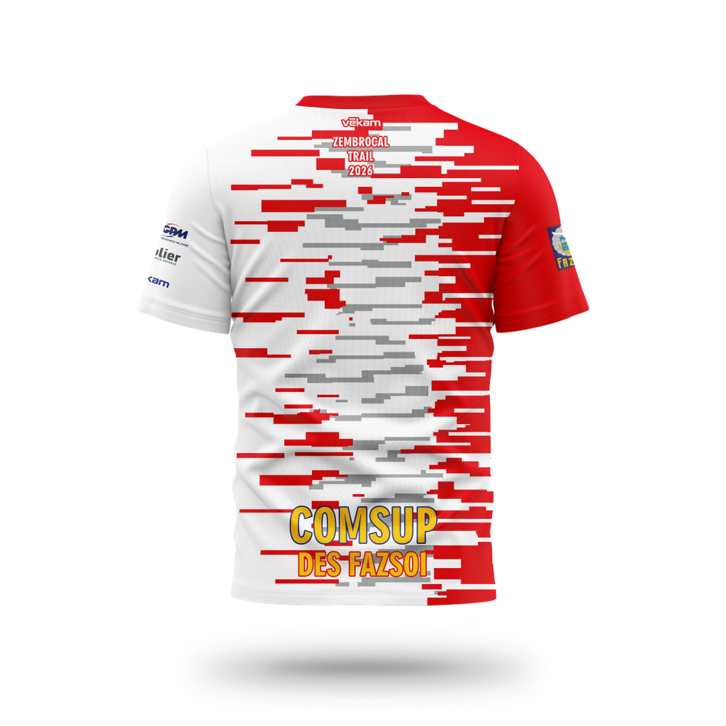TEAM NEDEX T-shirt H Trail COMSUP DES FAZSOI - Rouge