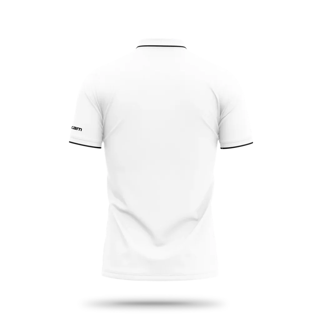 VEKAM RETRO POLO - PURE WHITE