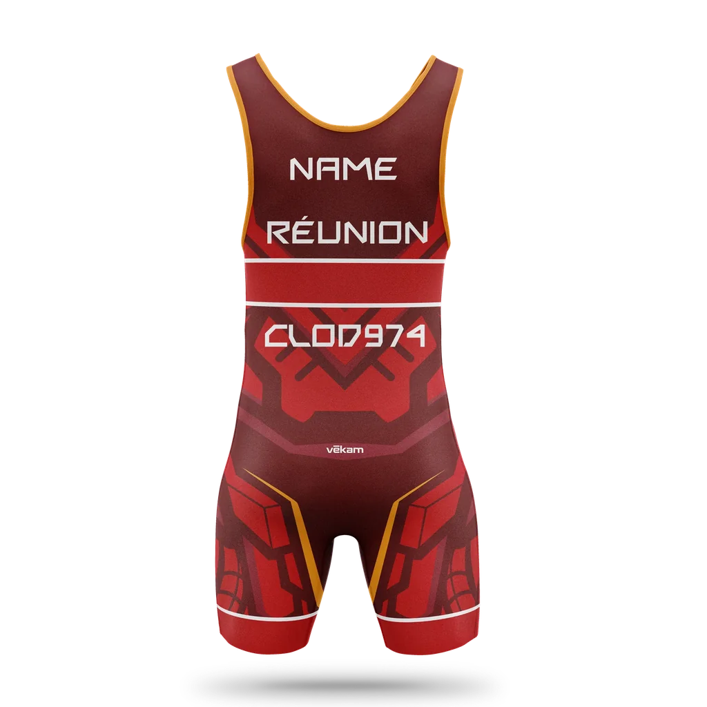 CLOD974 Combinaison Lutte "Bande Rouge"