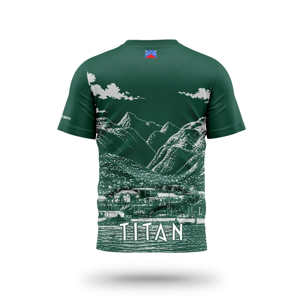 UNSS COLLEGE TITAN T-shirt H - Green