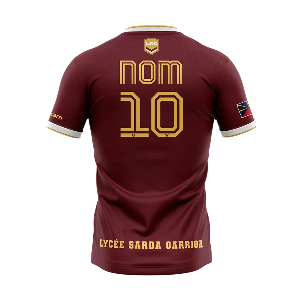 SARDA GAME JERSEY H M - GRENAT