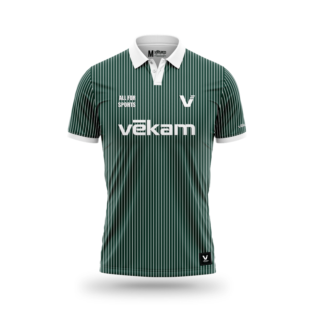 VEKAM PREMIUM Polo - Olive Lines