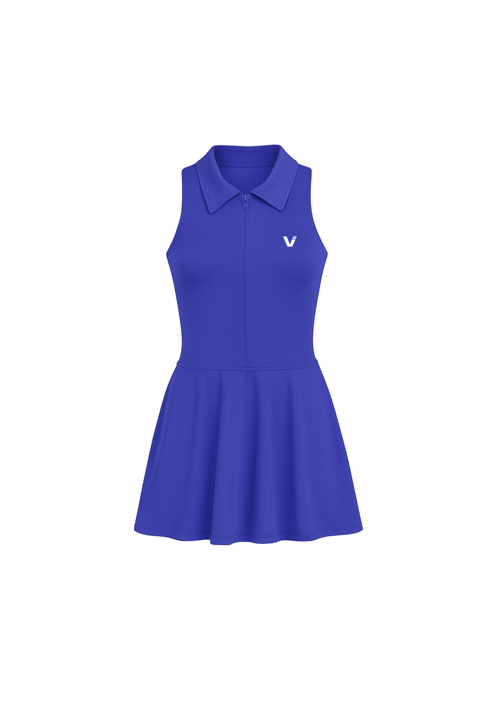 VEKAM Robe de sport Polo - Bleu