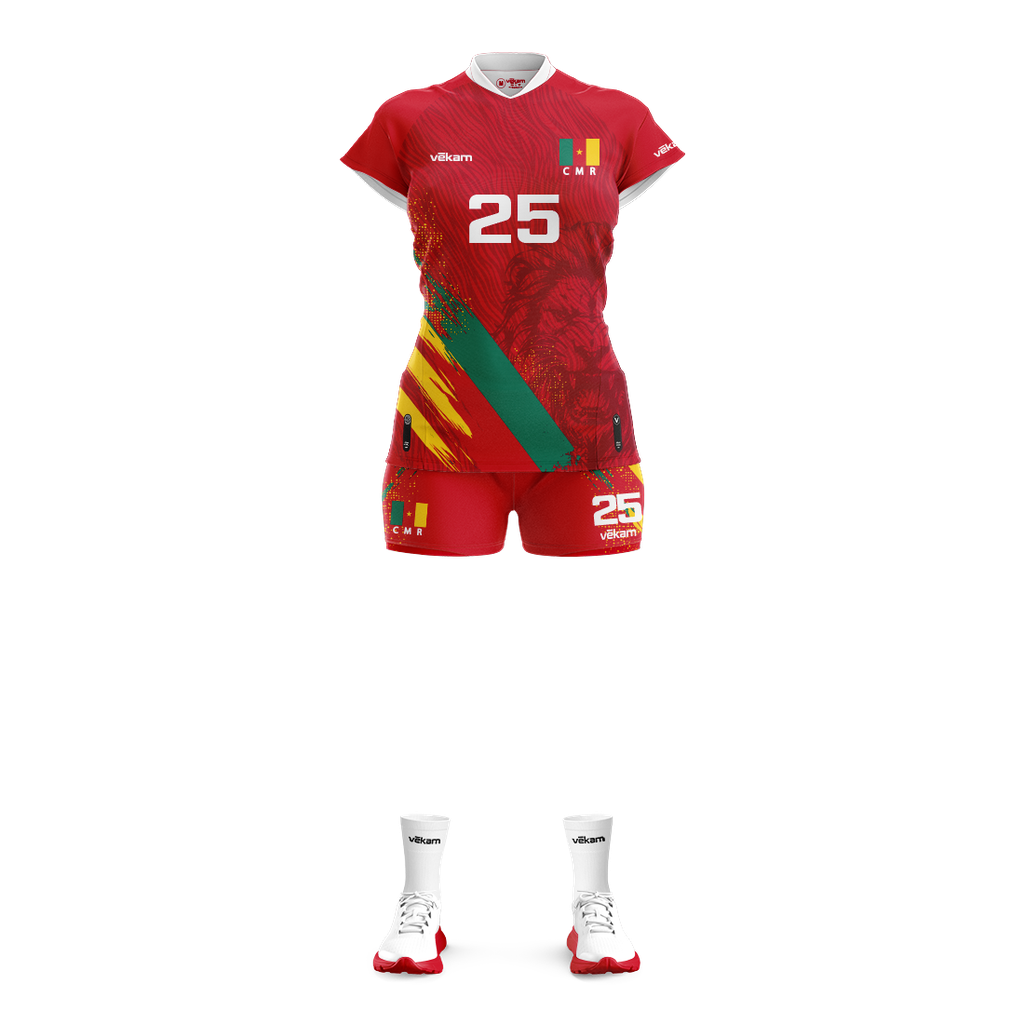 FECAVOLLEY Kit de match F - Rouge