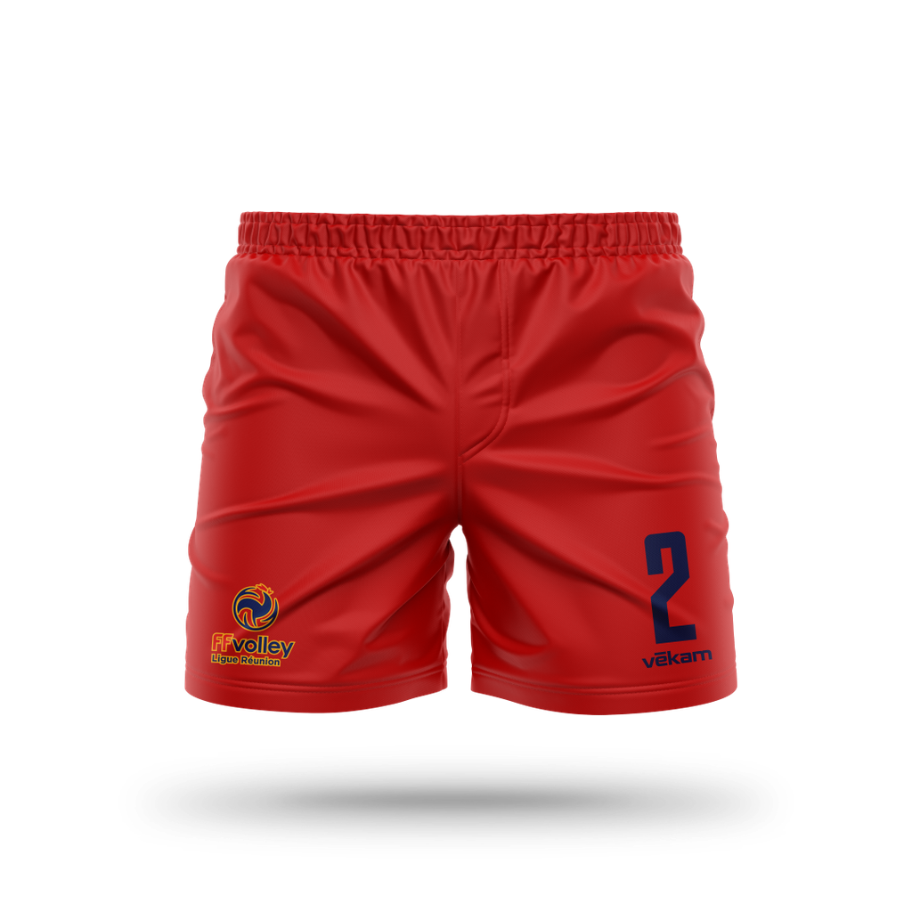 LRVB 26 BEACH Short H - Rouge