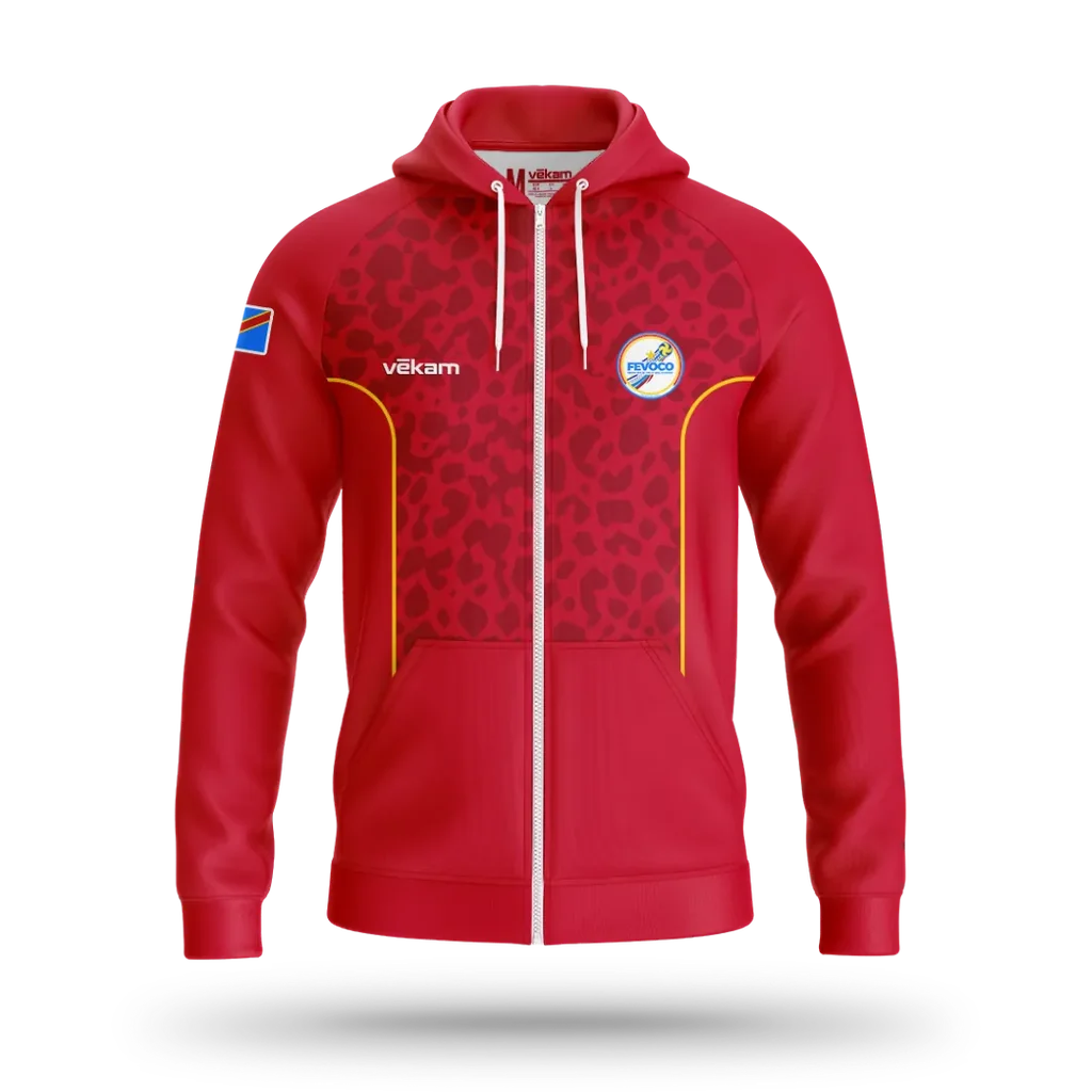 FEVOCO Veste de survêtement - Rouge