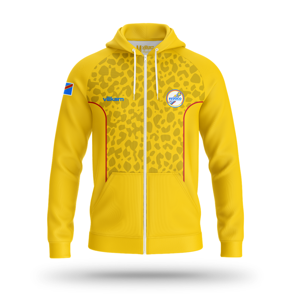 FEVOCO Veste de survêtement - Jaune