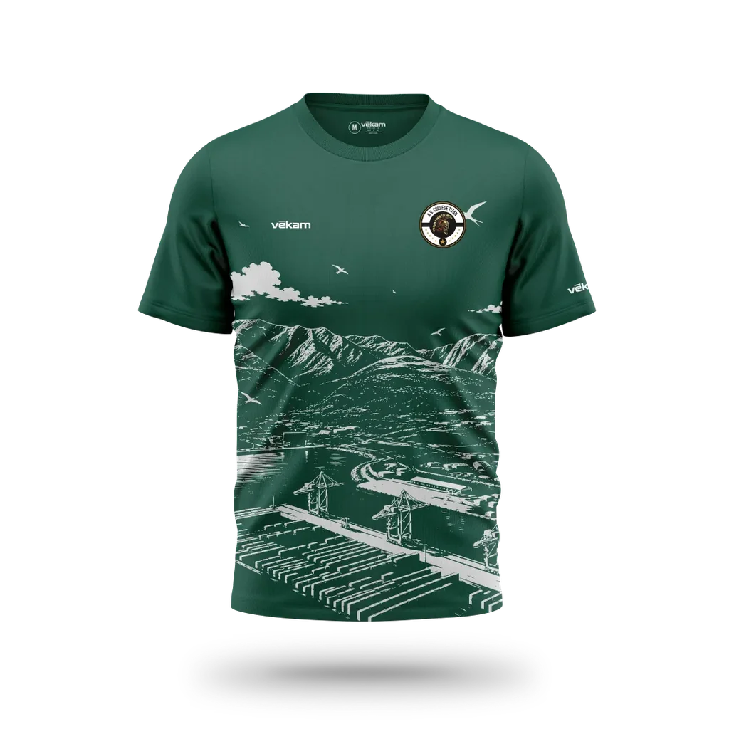 UNSS COLLEGE TITAN T-SHIRT H - GREEN