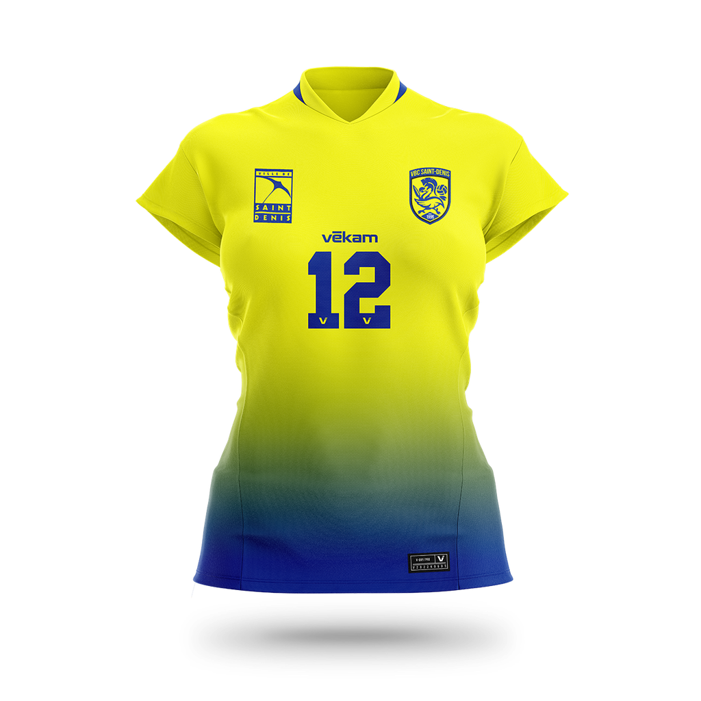 VBC SAINT-DENIS Maillot F - Jaune/Bleu