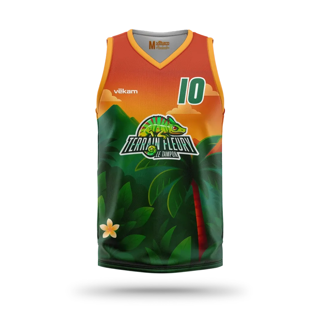 TERRAIN FLEURY JERSEY H - GREEN