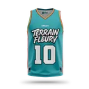 TERRAIN FLEURY JERSEY H - LAGOON