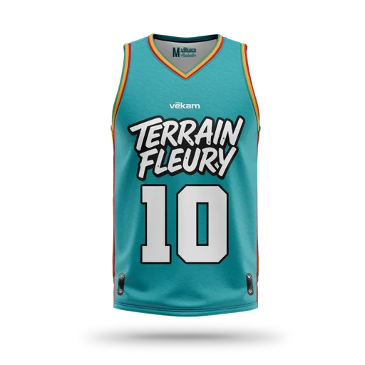 TERRAIN FLEURY JERSEY H - LAGOON