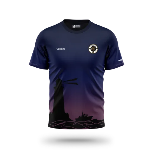 UNSS COLLEGE TITAN T-SHIRT H - BLUE