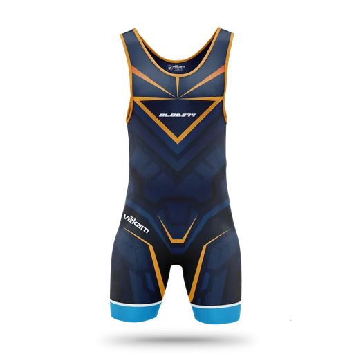 CLOD974 Combinaison Lutte "Bande Bleue"