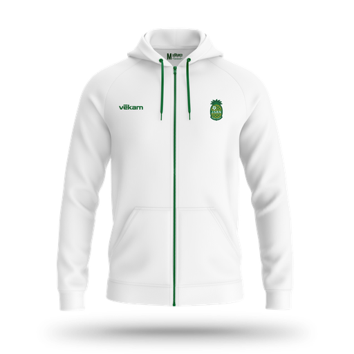 JSBN Veste de survêtement à capuche - Blanc