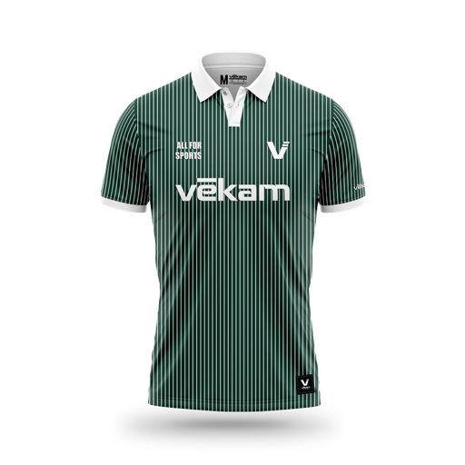 VEKAM PREMIUM Polo Oversize - Olive Lines