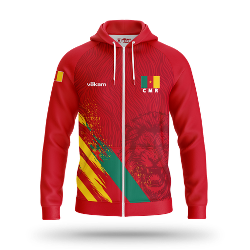 FECAVOLLEY Veste de survêtement - Rouge