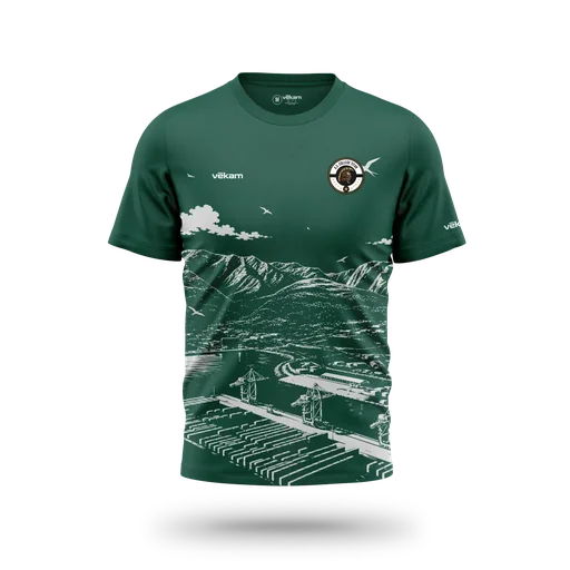 UNSS COLLEGE TITAN T-SHIRT H - GREEN